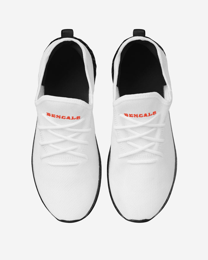 Cincinnati Bengals Gradient Midsole White Sneakers FOCO - FOCO.com