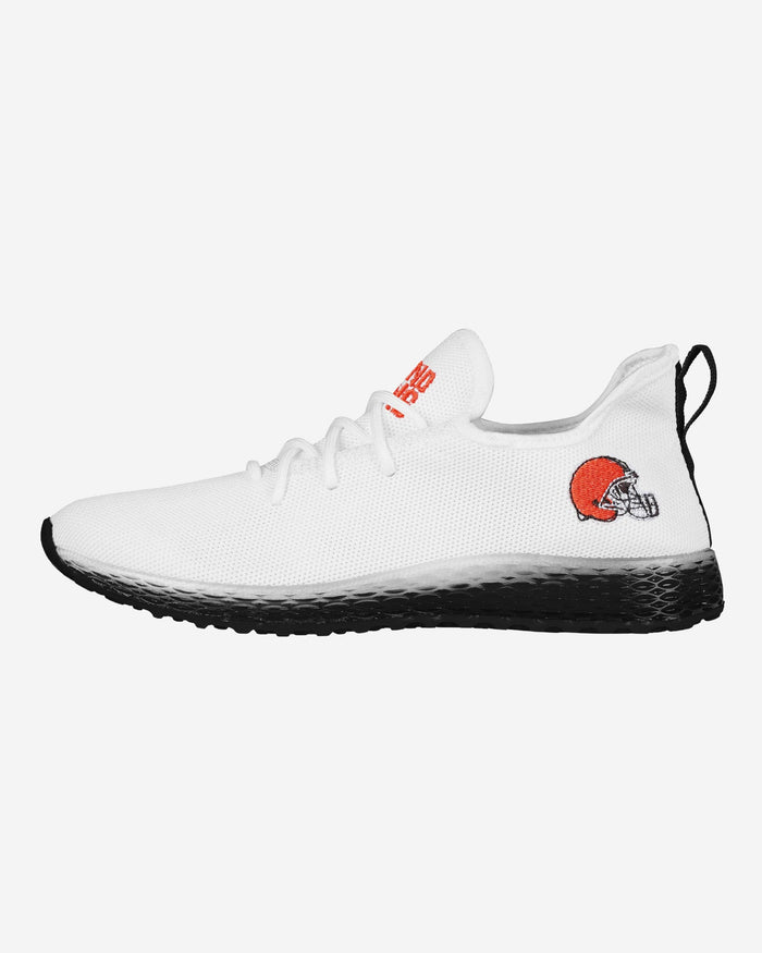Cleveland Browns Gradient Midsole White Sneakers FOCO 7 - FOCO.com