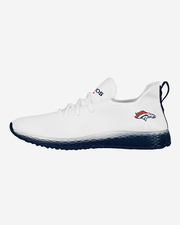 Denver Broncos Gradient Midsole White Sneakers FOCO 7 - FOCO.com