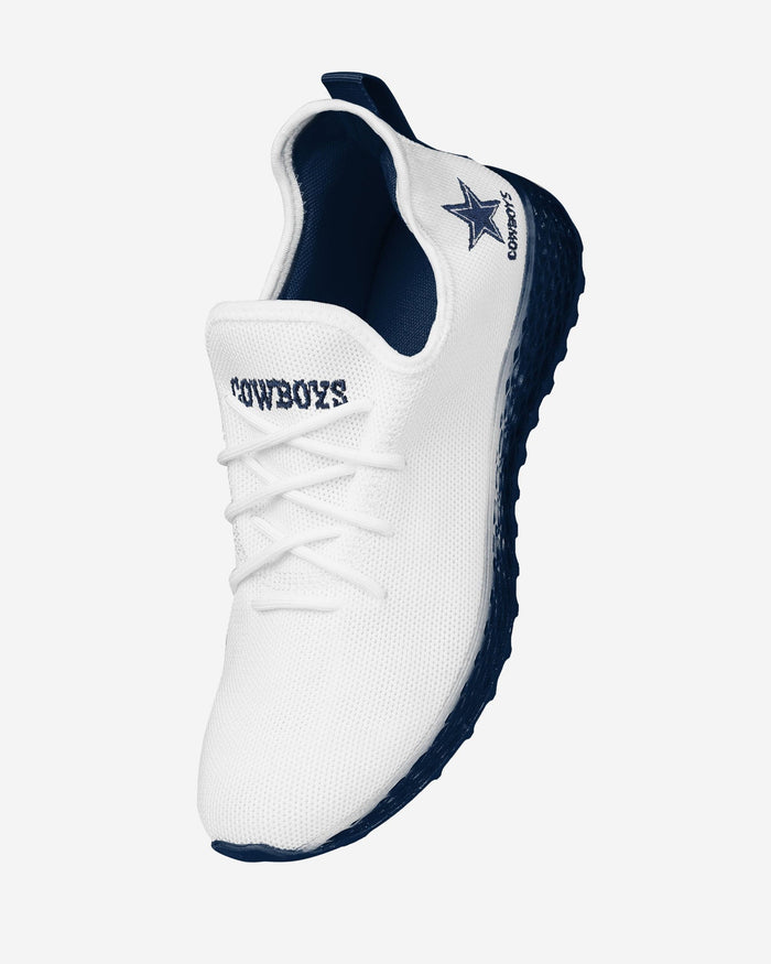Dallas Cowboys Gradient Midsole White Sneakers FOCO - FOCO.com