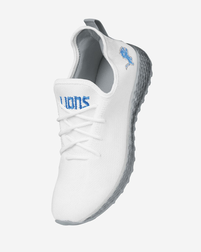 Detroit Lions Gradient Midsole White Sneakers FOCO - FOCO.com