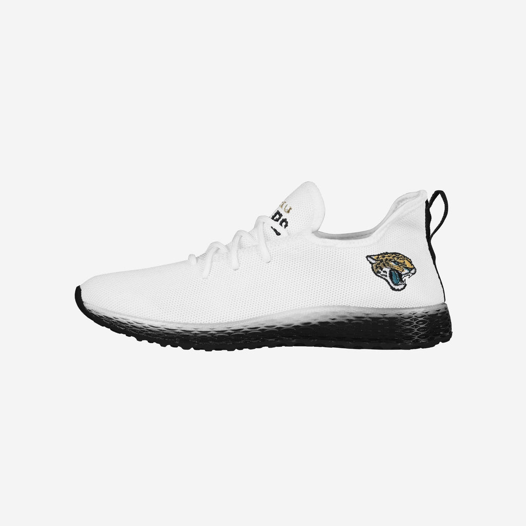 Jacksonville Jaguars Gradient Midsole White Sneakers FOCO 7 - FOCO.com