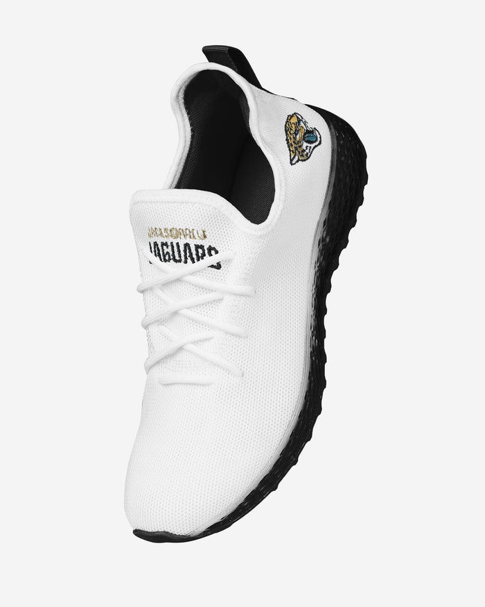 Jacksonville Jaguars Gradient Midsole White Sneakers FOCO - FOCO.com