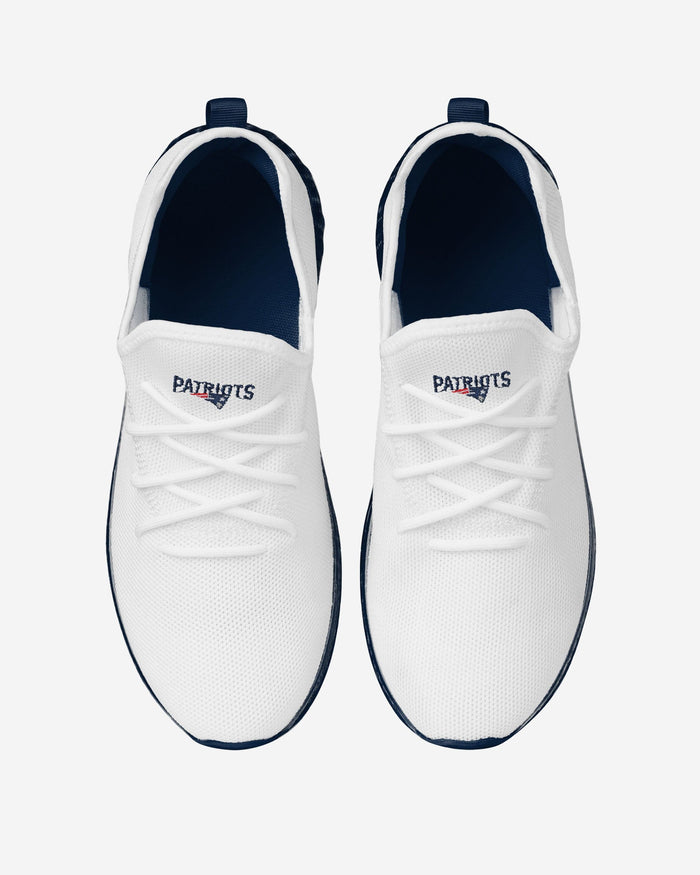 New England Patriots Gradient Midsole White Sneakers FOCO - FOCO.com