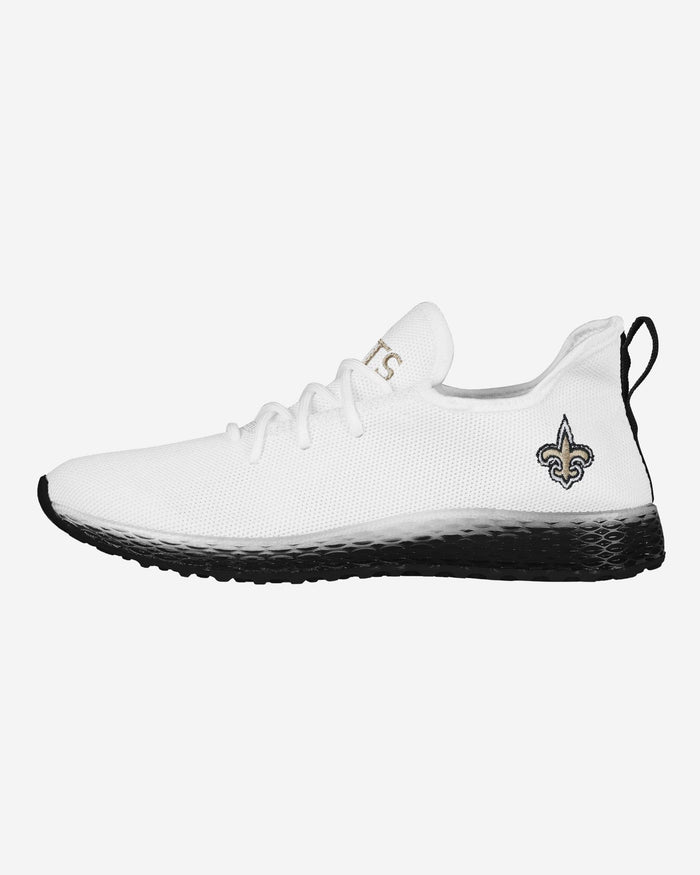 New Orleans Saints Gradient Midsole White Sneakers FOCO 7 - FOCO.com