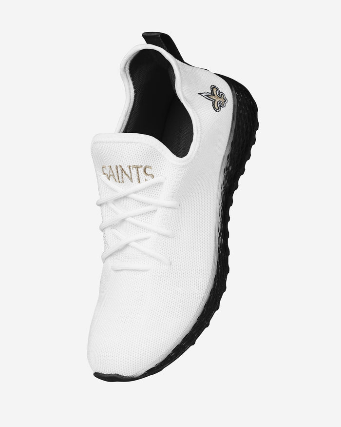 New Orleans Saints Gradient Midsole White Sneakers FOCO - FOCO.com