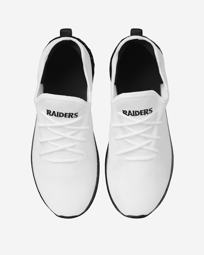 Las Vegas Raiders Gradient Midsole White Sneakers FOCO - FOCO.com