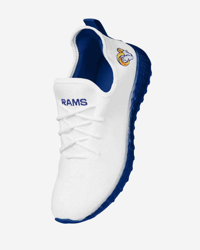 Los Angeles Rams Gradient Midsole White Sneakers FOCO - FOCO.com