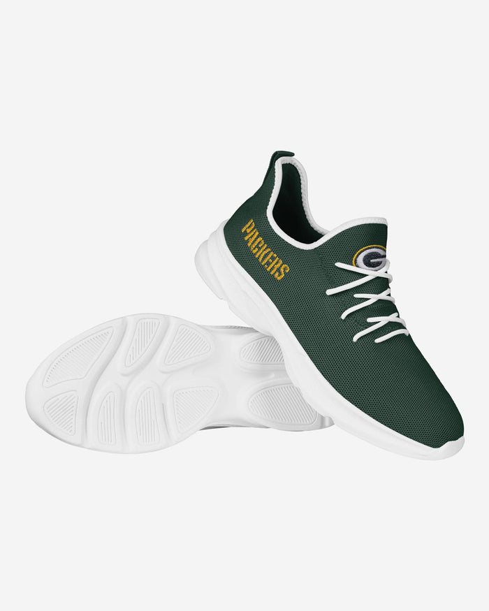 Green Bay Packers Team Color Sneakers FOCO - FOCO.com