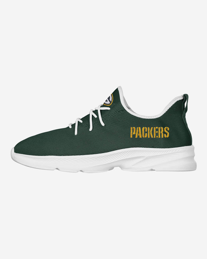 Green Bay Packers Team Color Sneakers FOCO 7 - FOCO.com