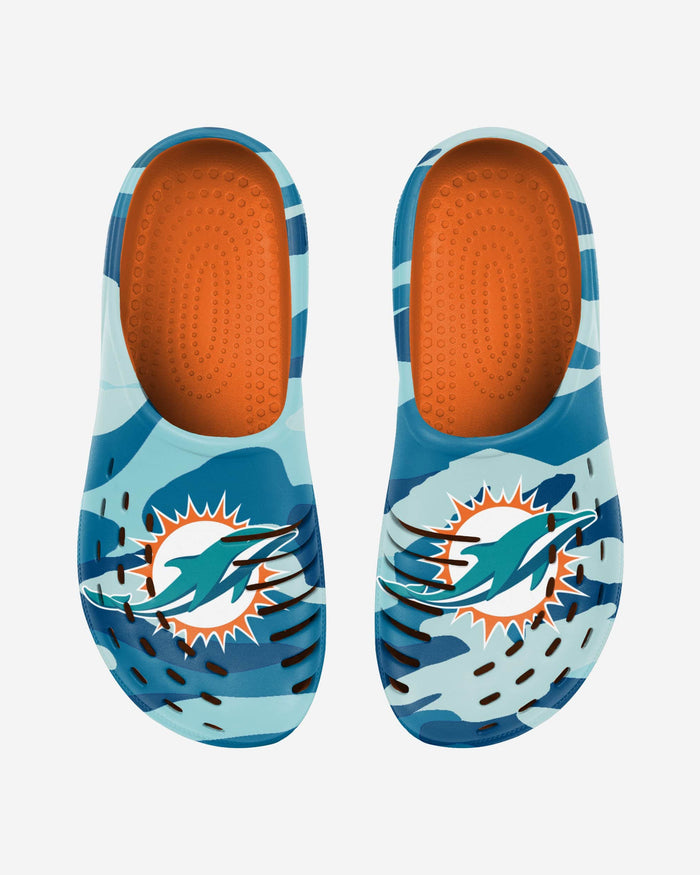 Miami Dolphins Tonal Camo Clog FOCO - FOCO.com
