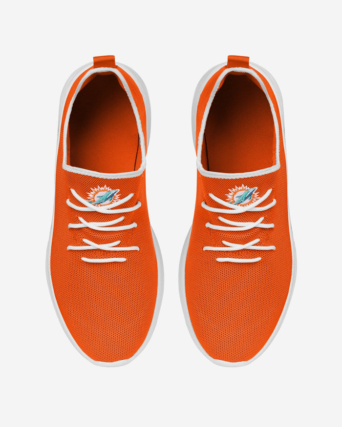 Miami Dolphins Team Color Sneakers FOCO - FOCO.com