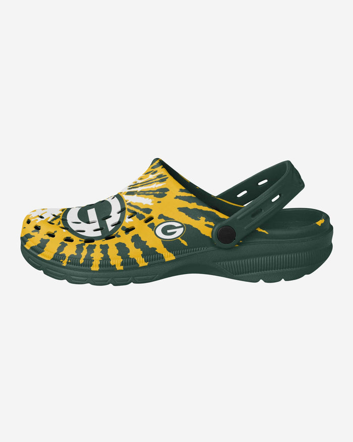 Green Bay Packers Tie-Dye Clog With Strap FOCO S - FOCO.com
