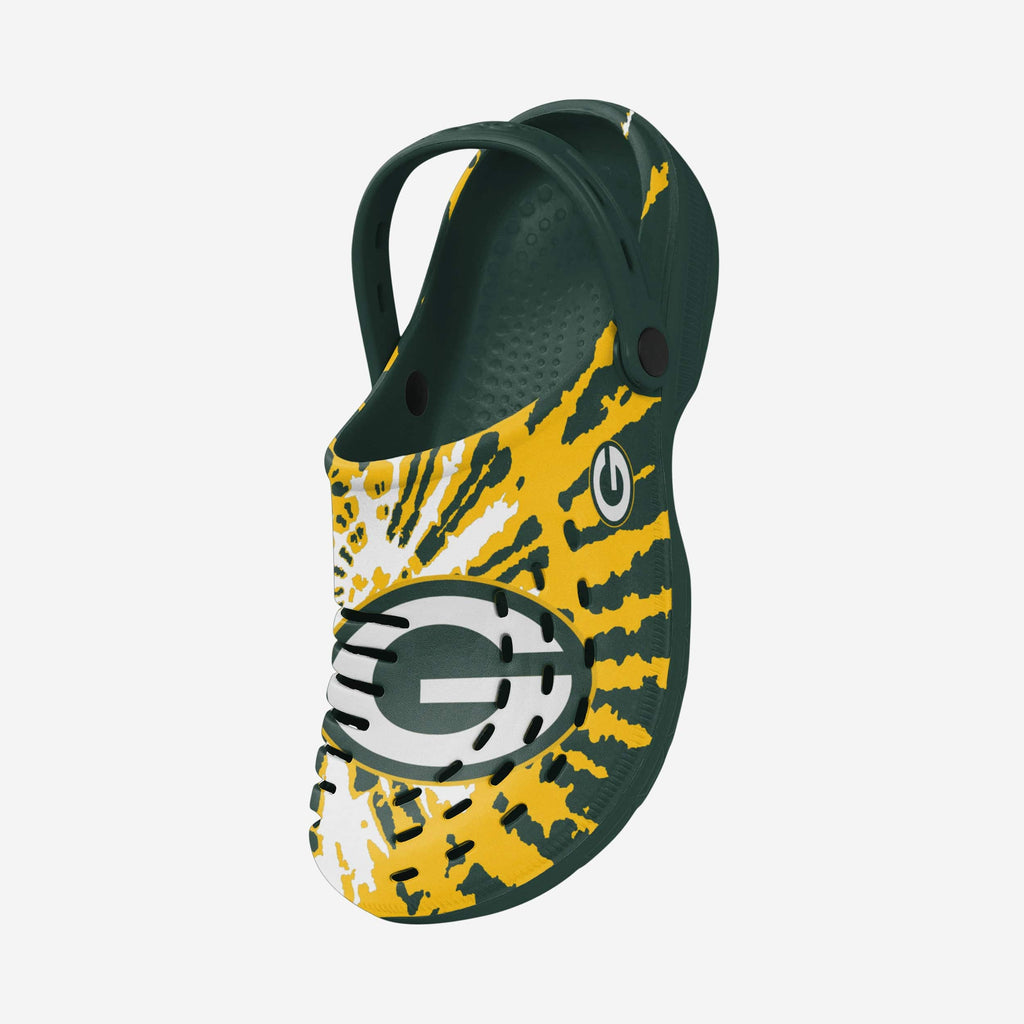 Green Bay Packers Tie-Dye Clog With Strap FOCO
