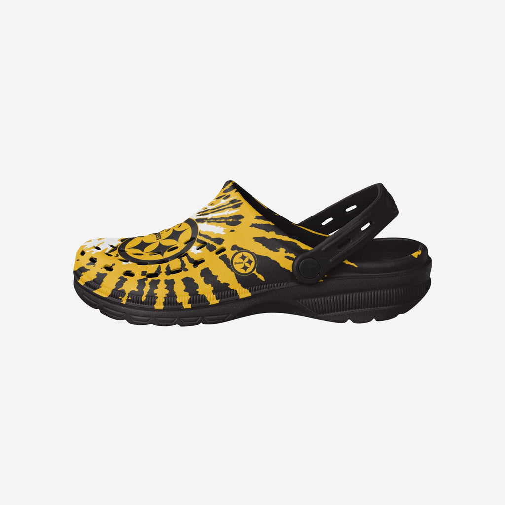 Pittsburgh Steelers Tie-Dye Clog With Strap FOCO S - FOCO.com
