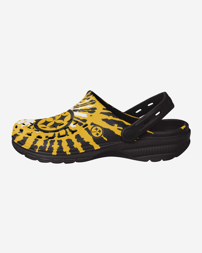 Pittsburgh Steelers Tie-Dye Clog With Strap FOCO S - FOCO.com