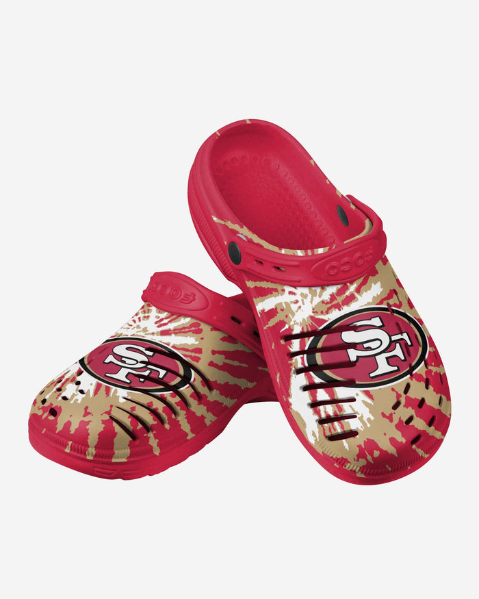 San Francisco 49ers Tie-Dye Clog With Strap FOCO - FOCO.com