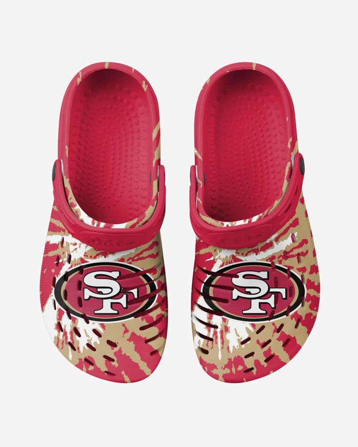 San Francisco 49ers Tie-Dye Clog With Strap FOCO - FOCO.com