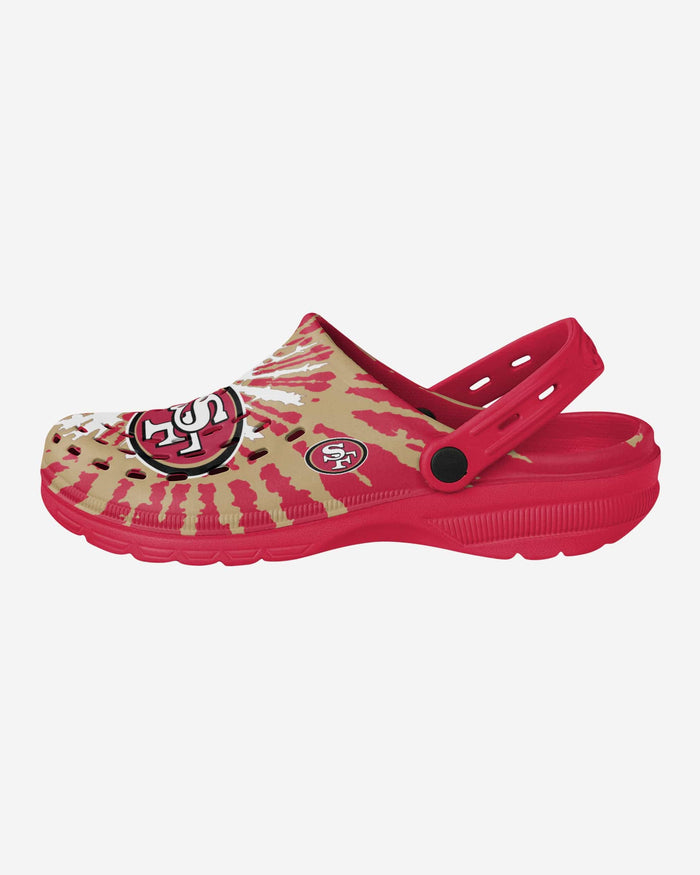San Francisco 49ers Tie-Dye Clog With Strap FOCO S - FOCO.com