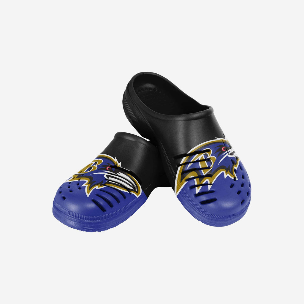 Baltimore Ravens Youth Colorblock Big Logo Clog FOCO