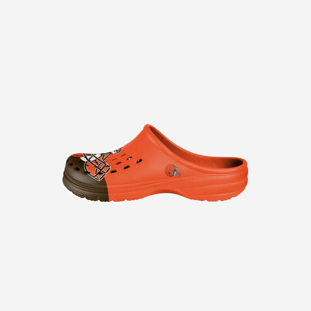 Cleveland Browns Youth Colorblock Big Logo Clog FOCO S - FOCO.com