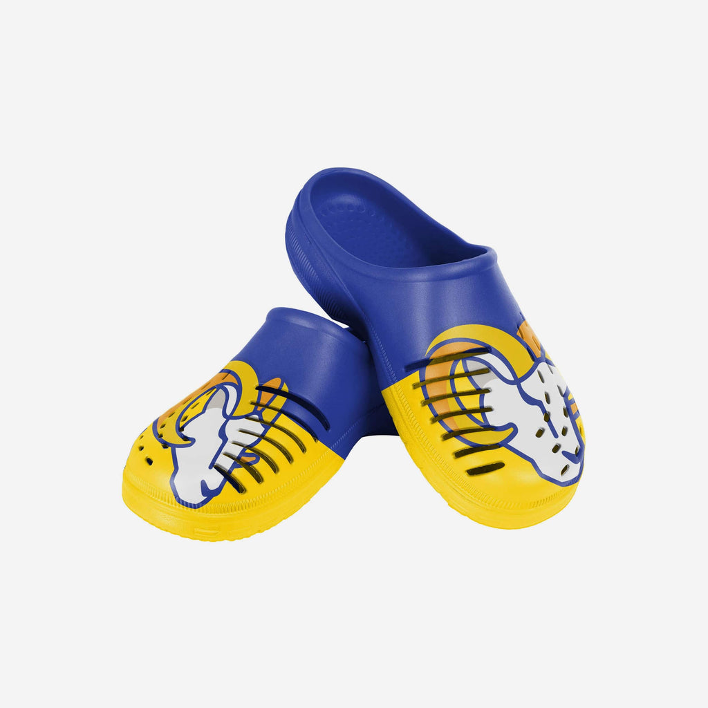 La Rams Clogs Los Angeles Rams Youth Colorblock Big Logo Clog FOCO