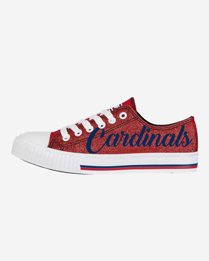 St Louis Cardinals Womens Color Glitter Low Top Canvas Shoes FOCO 6 - FOCO.com