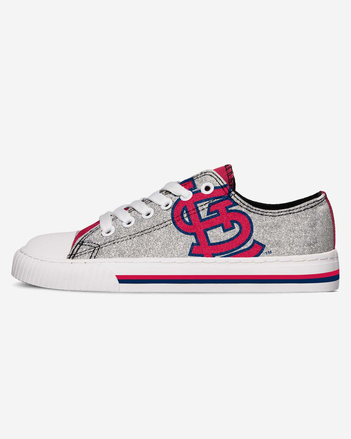 St Louis Cardinals Womens Glitter Low Top Canvas Shoes FOCO - FOCO.com