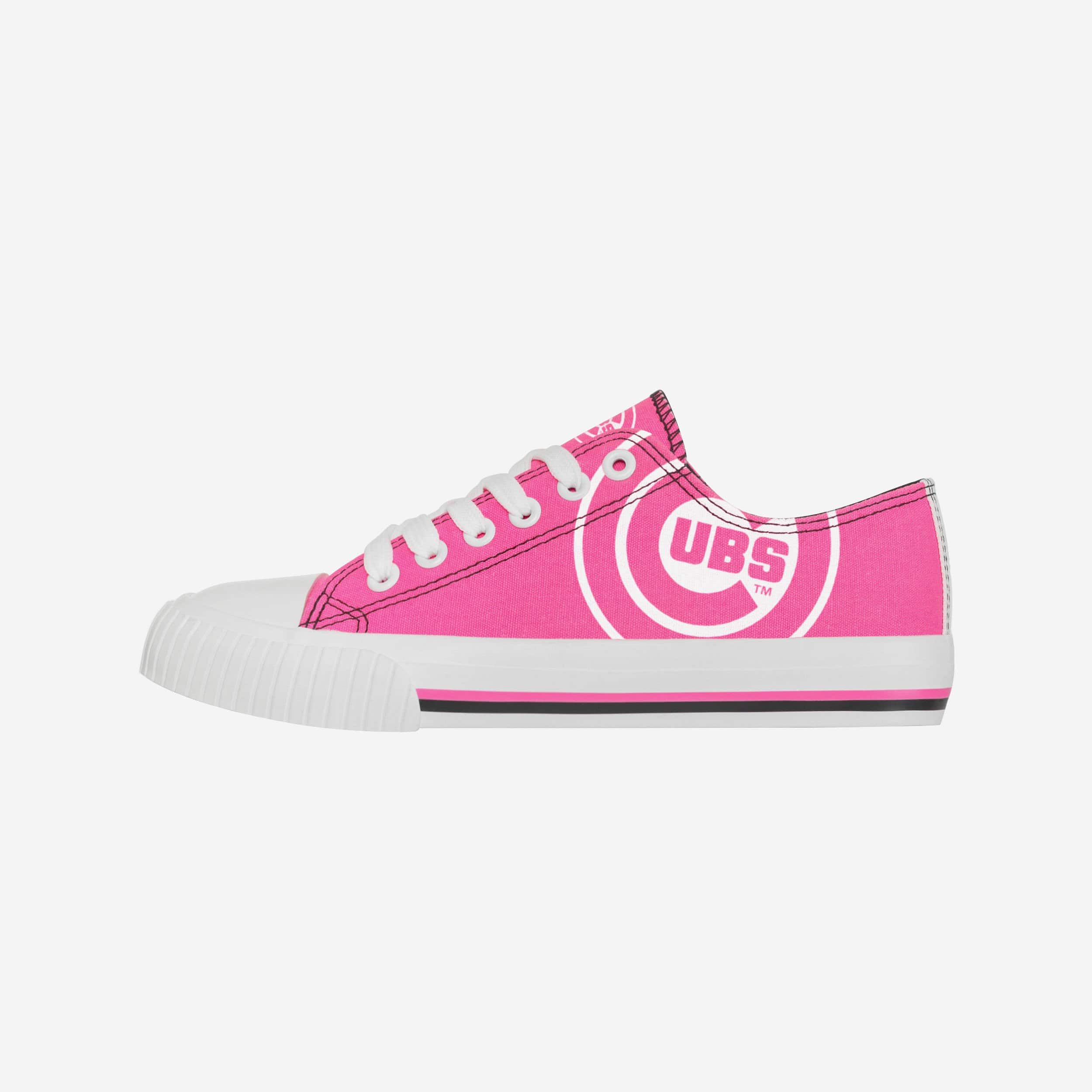 Chicago Cubs Womens Highlights Low Top Canvas Shoe FOCO