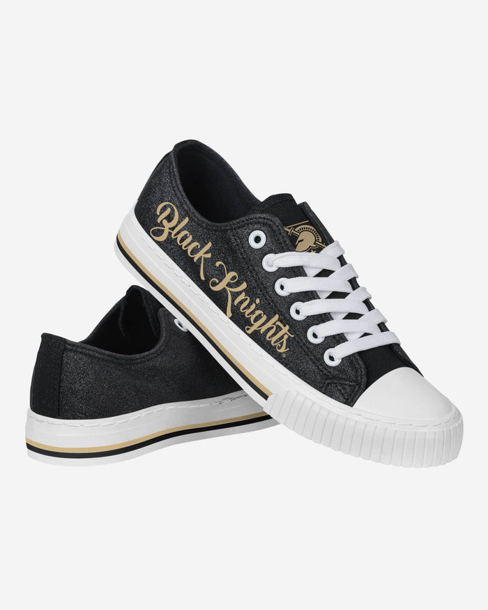 Army Black Knights Womens Color Glitter Low Top Canvas Shoes FOCO - FOCO.com