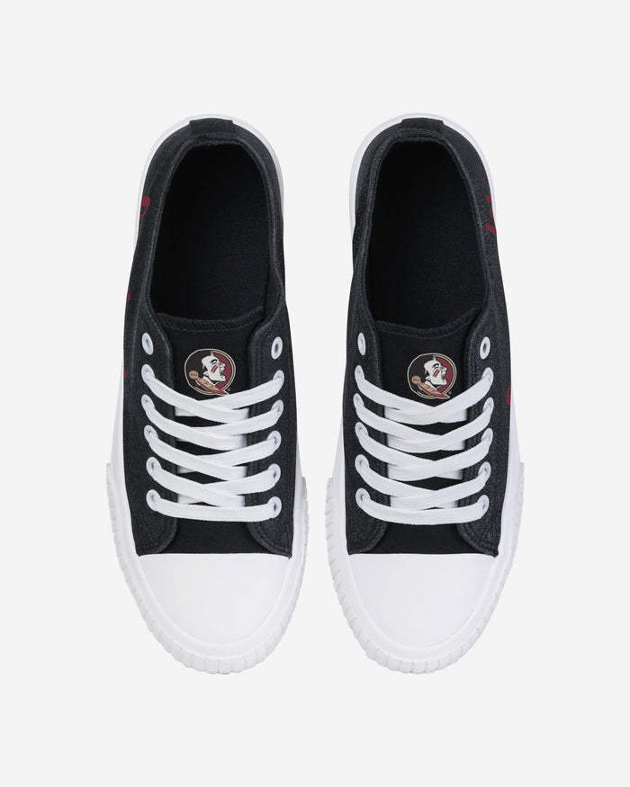 Florida State Seminoles Womens Color Glitter Low Top Canvas Shoes FOCO - FOCO.com