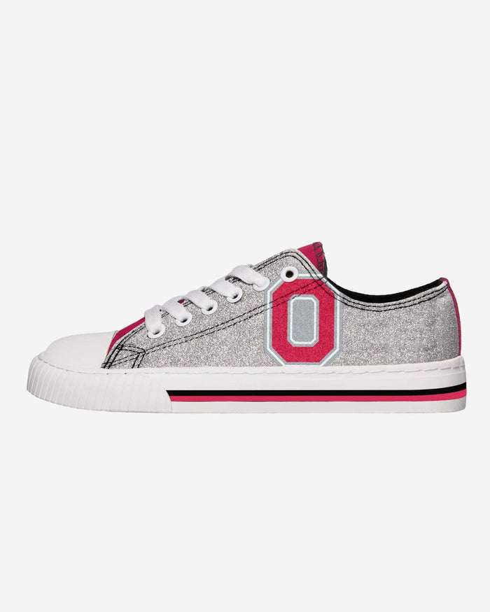 Ohio State Buckeyes Womens Glitter Low Top Canvas Shoe FOCO - FOCO.com
