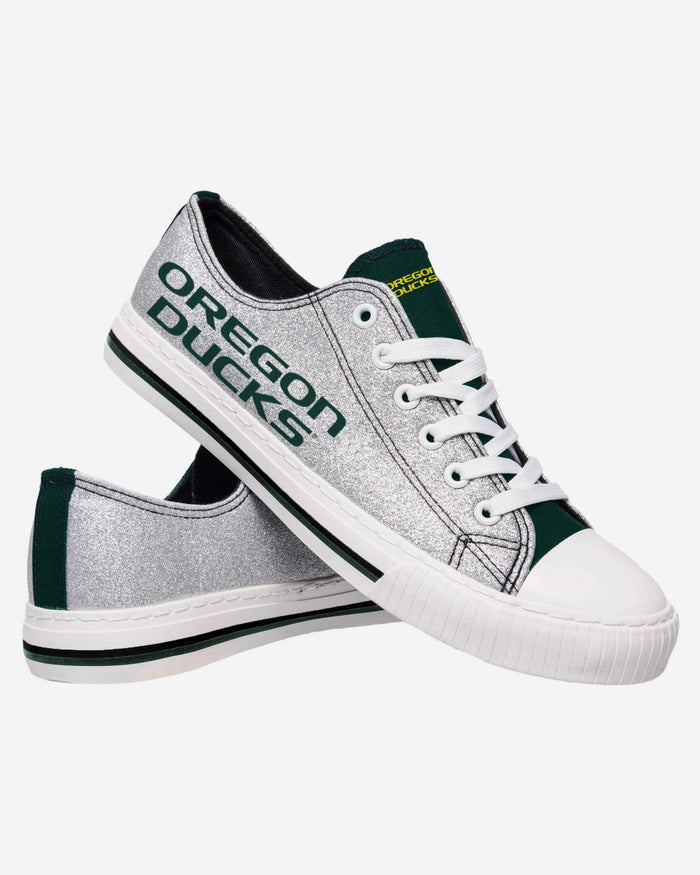 Oregon Ducks Womens Glitter Low Top Canvas Shoe FOCO - FOCO.com