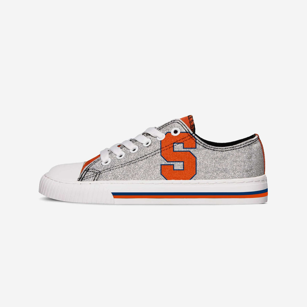 Syracuse Orange Womens Glitter Low Top Canvas Shoe FOCO - FOCO.com