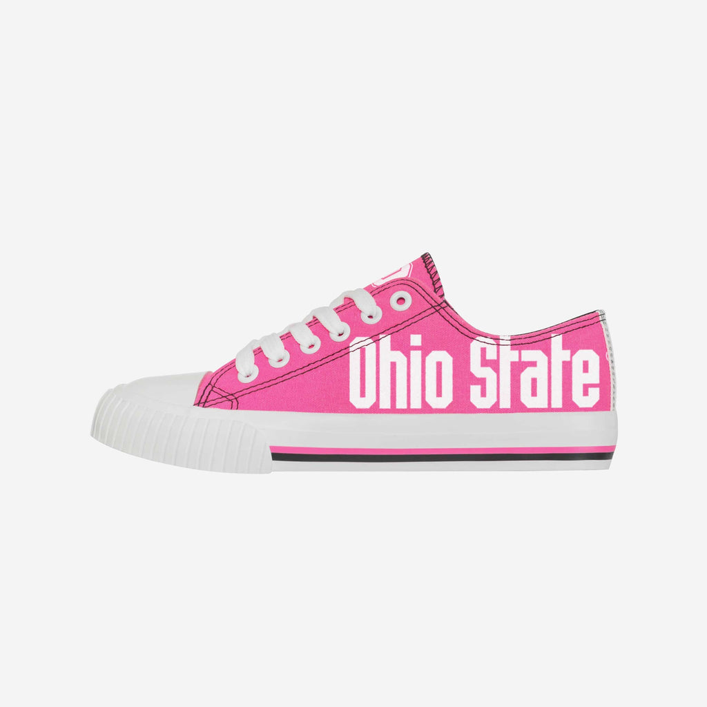 Ohio State Buckeyes Womens Highlights Low Top Canvas Shoe FOCO 6 - FOCO.com