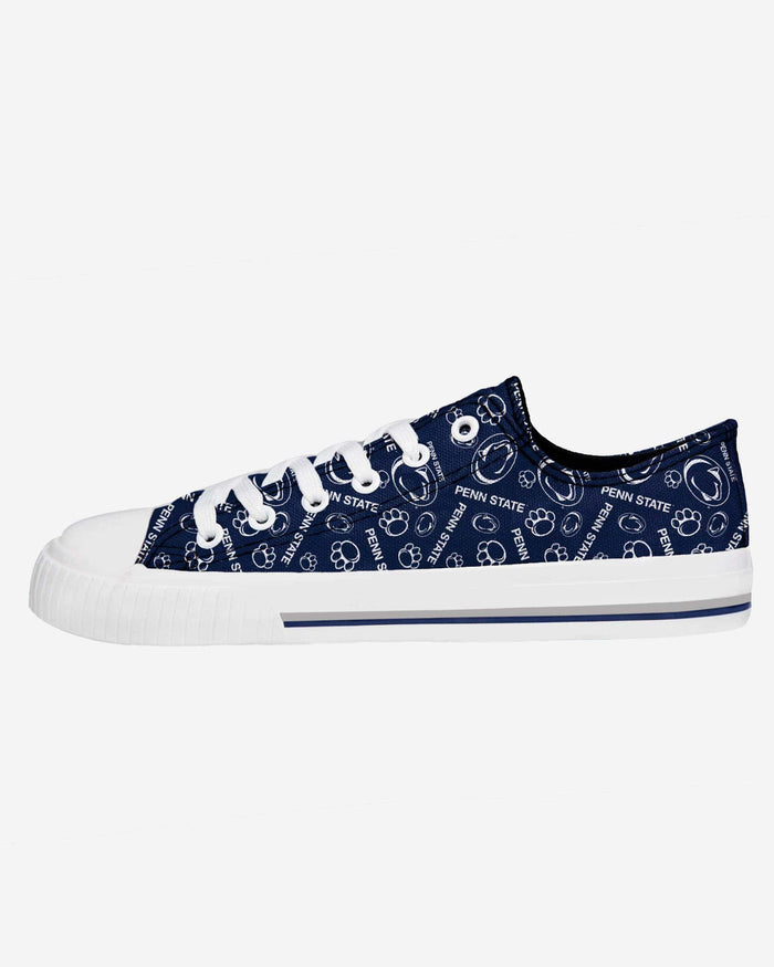 Penn State Nittany Lions Womens Low Top Repeat Print Canvas Shoe FOCO - FOCO.com