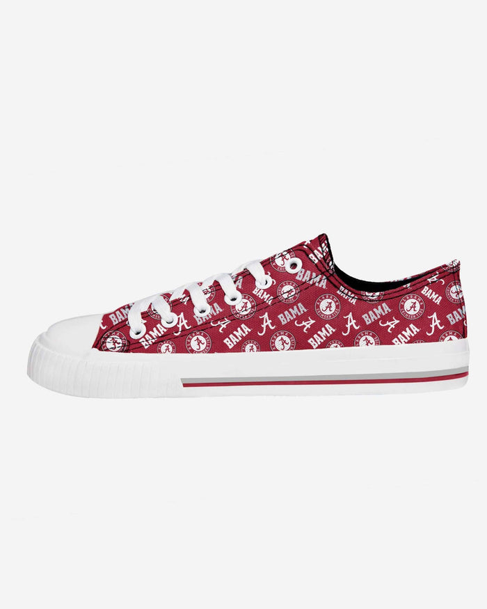 Alabama Crimson Tide Womens Original Low Top Repeat Print Canvas Shoe FOCO - FOCO.com