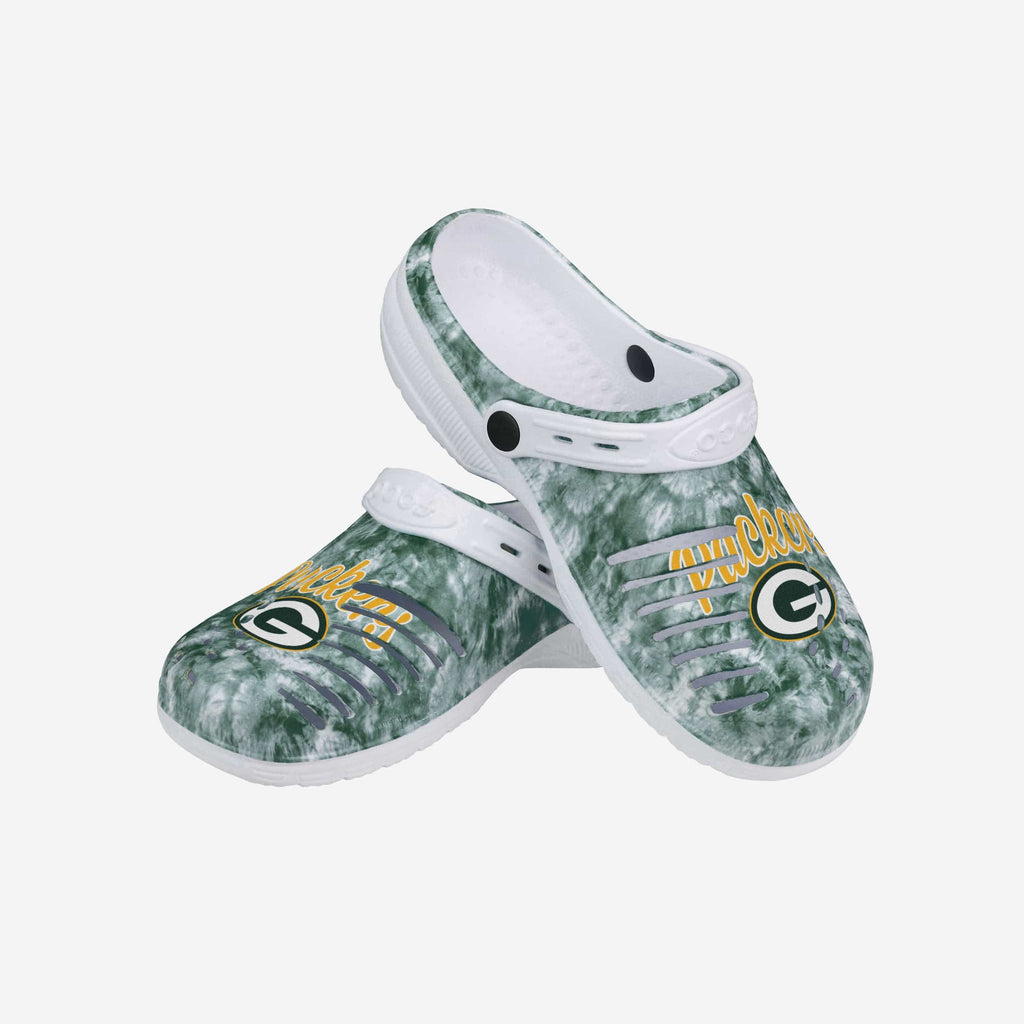 Green Bay Packers Womens Cloudie Clog With Strap FOCO