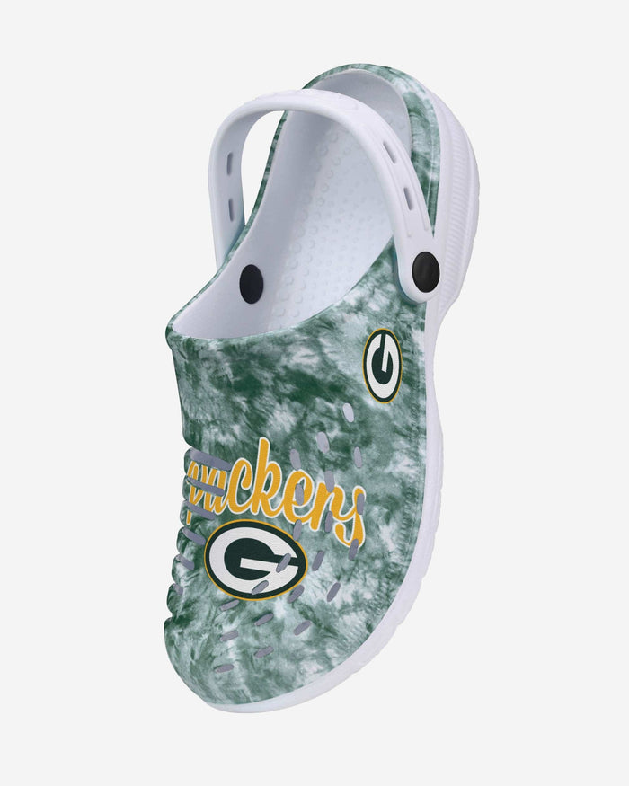 Green Bay Packers Womens Cloudie Clog With Strap FOCO - FOCO.com