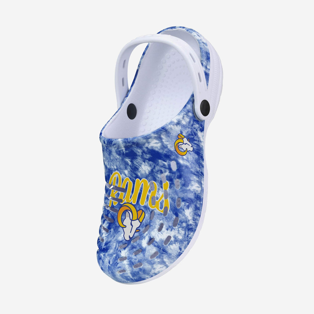 La Rams Clogs Los Angeles Rams Womens Cloudie Clog With Strap FOCO