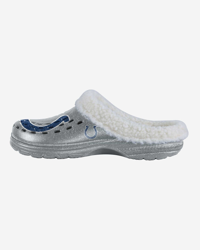 Indianapolis Colts Womens Sherpa Lined Glitter Clog FOCO S - FOCO.com