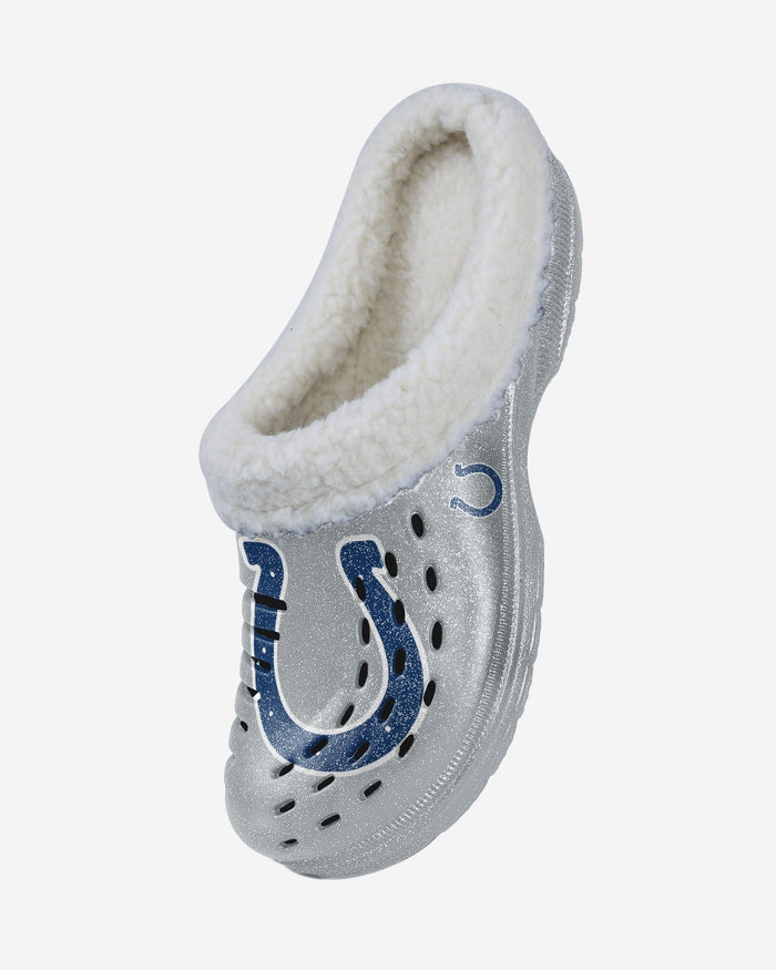 Indianapolis Colts Womens Sherpa Lined Glitter Clog FOCO - FOCO.com