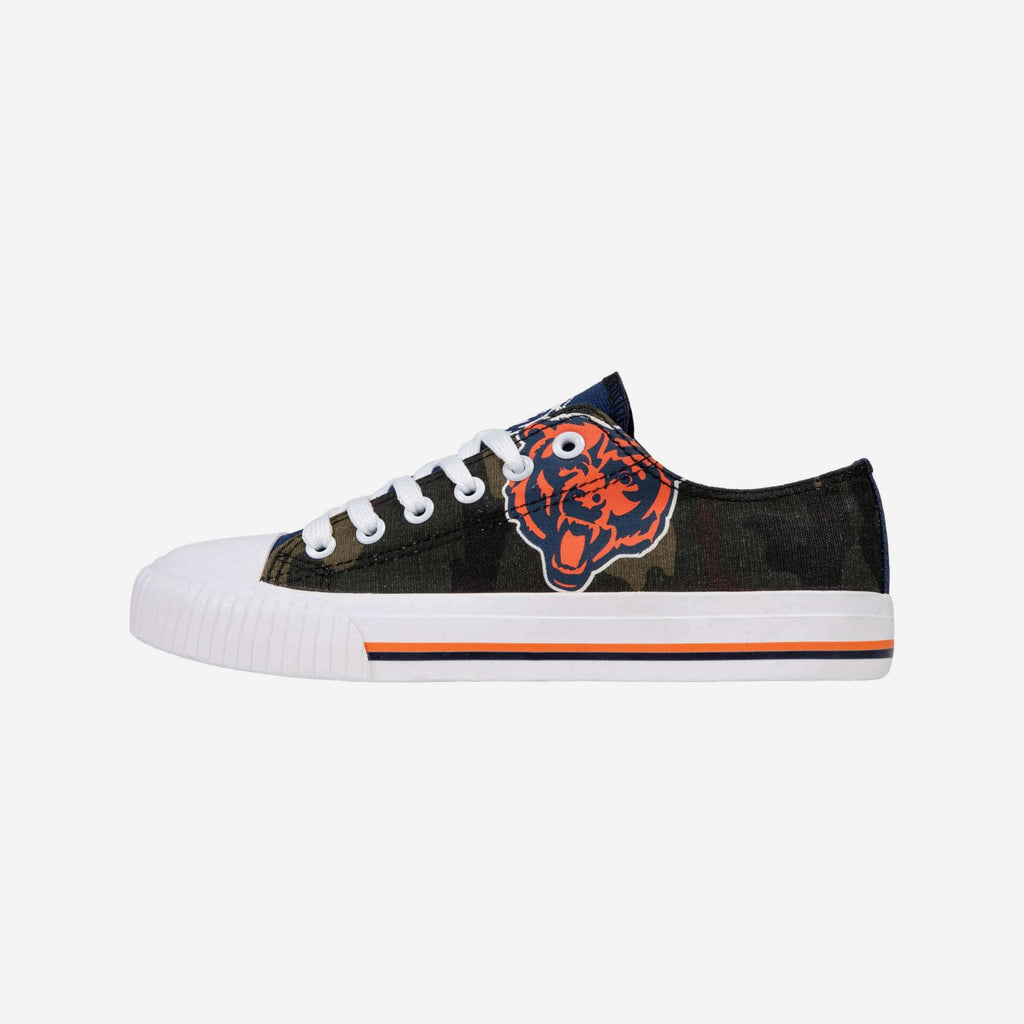 Chicago Bears Womens Camo Low Top Canvas Shoe FOCO 6 - FOCO.com