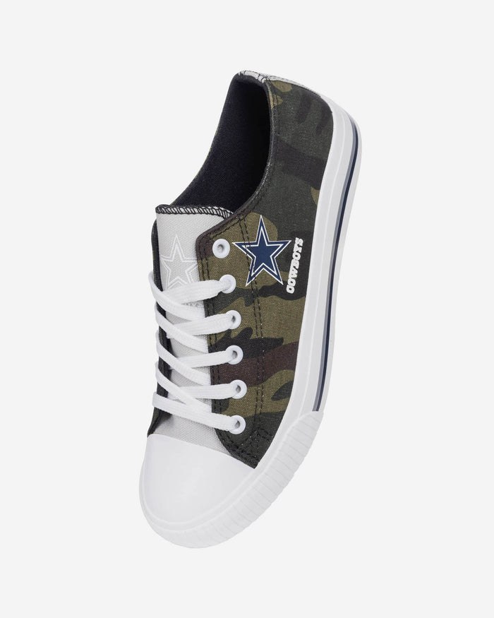 Dallas Cowboys Womens Camo Low Top Canvas Shoe FOCO - FOCO.com
