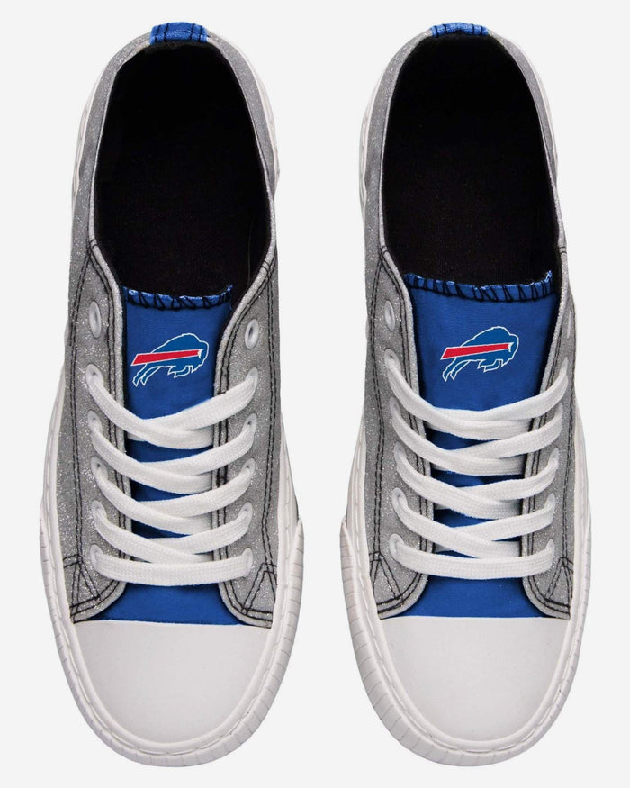 Buffalo Bills Womens Glitter Low Top Canvas Shoe FOCO - FOCO.com