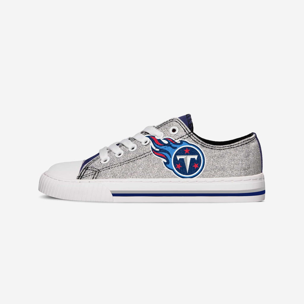 Tennessee Titans Womens Glitter Low Top Canvas Shoe FOCO - FOCO.com
