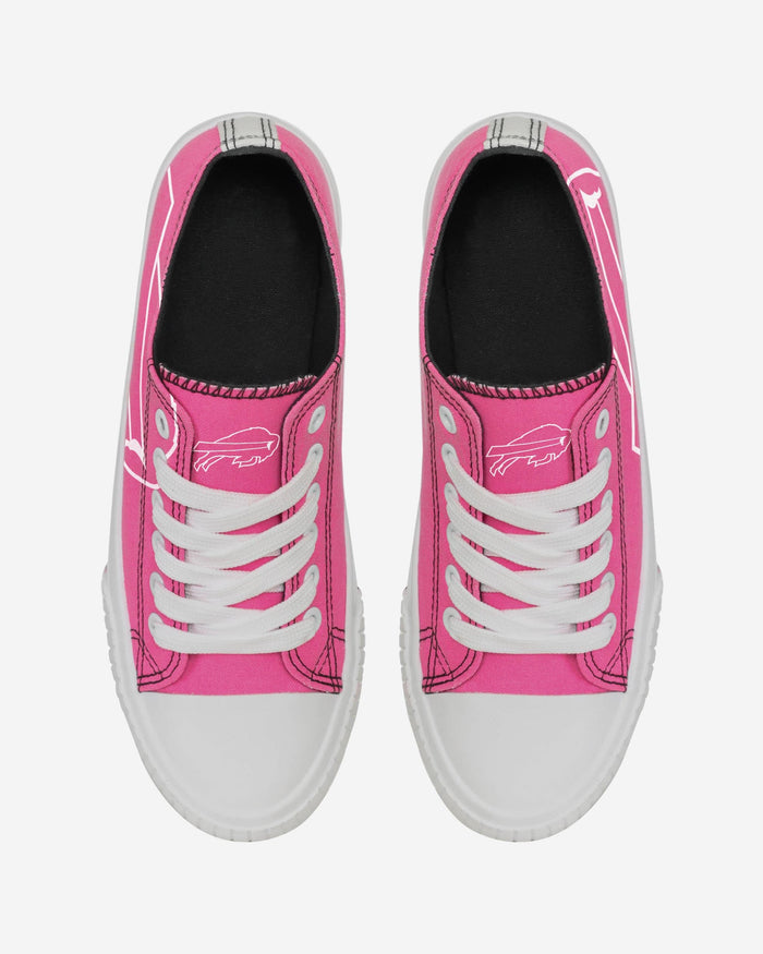 Buffalo Bills Womens Highlights Low Top Canvas Shoe FOCO - FOCO.com
