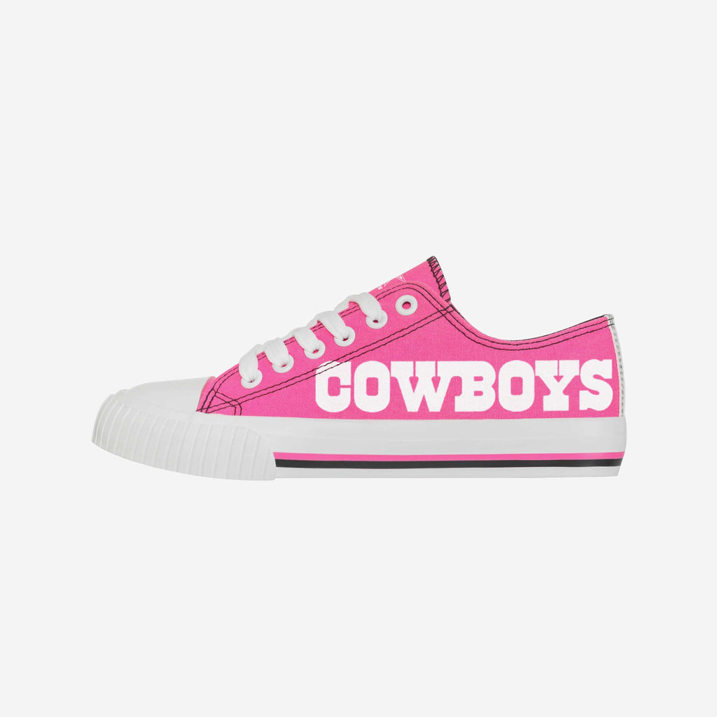 Dallas Cowboys Womens Highlights Low Top Canvas Shoe FOCO 6 - FOCO.com