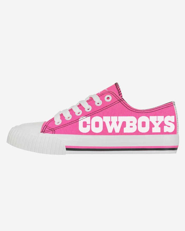 Dallas Cowboys Womens Highlights Low Top Canvas Shoe FOCO 6 - FOCO.com
