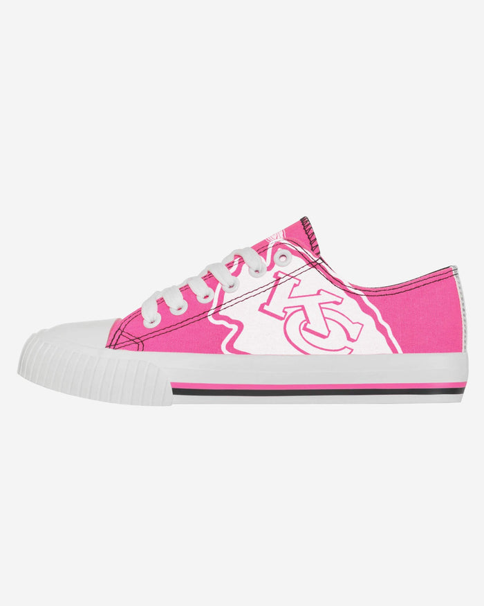 Kansas City Chiefs Womens Highlights Low Top Canvas Shoe FOCO 6 - FOCO.com